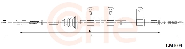Cable, parking brake - 92.1.MT004 COFLE