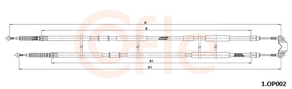 Cavo comando, Freno stazionamento - 92.1.OP002 COFLE