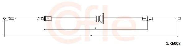 Cable, parking brake - 92.1.RE008 COFLE