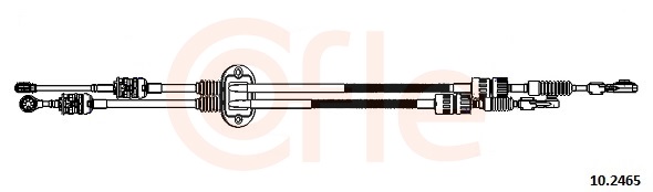Cable, manual transmission - 92.10.2465 COFLE