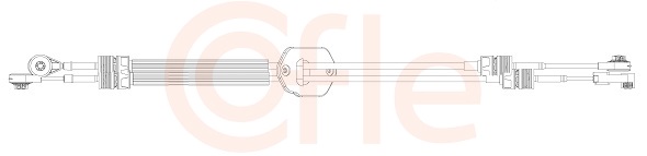 Cable, manual transmission - 92.10.2468 COFLE