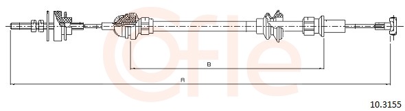 Clutch Cable - 92.10.3155 COFLE
