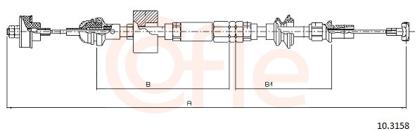 Clutch Cable - 92.10.3158 COFLE