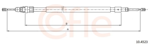 Cable, parking brake - 92.10.4523 COFLE