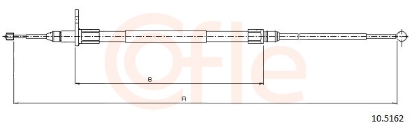 Cable, parking brake - 92.10.5162 COFLE