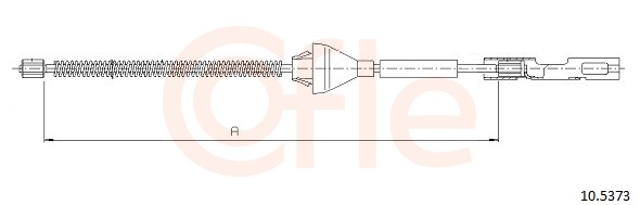 Cable, parking brake - 92.10.5373 COFLE