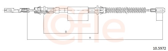 Cable, parking brake - 92.10.5972 COFLE