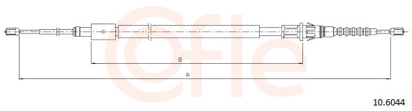 Cable, parking brake - 92.10.6044 COFLE