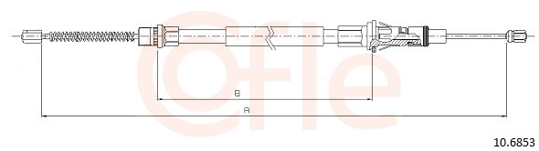 Cable, parking brake - 92.10.6853 COFLE