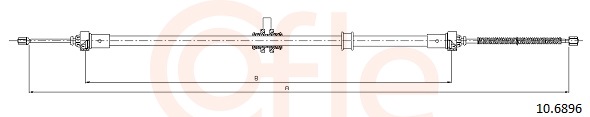 Cable, parking brake - 92.10.6896 COFLE