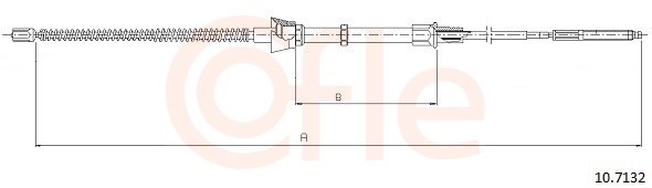 Cable, parking brake - 92.10.7132 COFLE