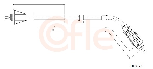Cable, parking brake - 92.10.8072 COFLE