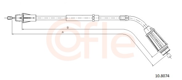Cable, parking brake - 92.10.8074 COFLE