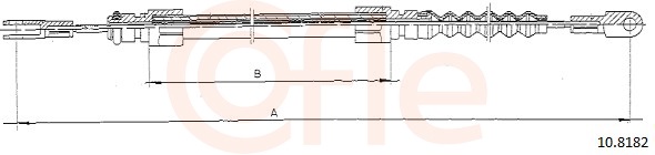 Cable, parking brake - 92.10.8182 COFLE