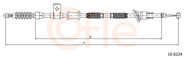 Cable, parking brake - 92.10.8224 COFLE