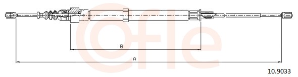 Cable, parking brake - 92.10.9033 COFLE