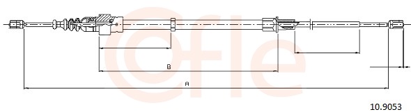 Cable, parking brake - 92.10.9053 COFLE
