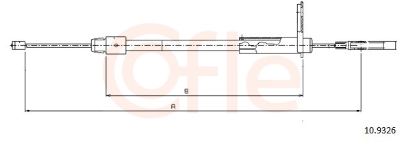 Cable, parking brake - 92.10.9326 COFLE