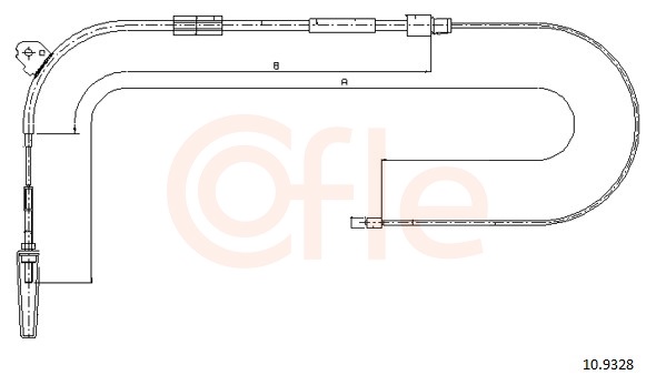 Cable, parking brake - 92.10.9328 COFLE