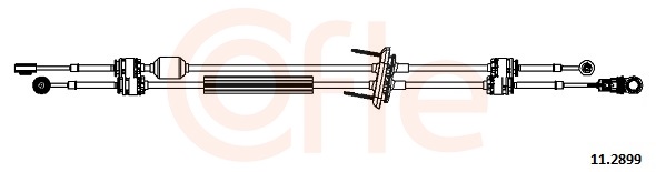 Cable, manual transmission - 92.11.2899 COFLE