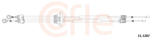 Cable, manual transmission - 92.11.3287 COFLE