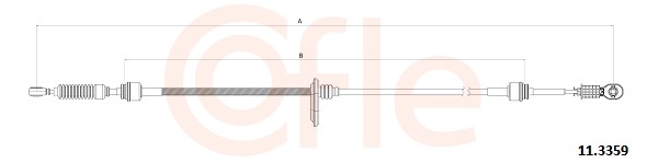 Cable, manual transmission - 92.11.3359 COFLE