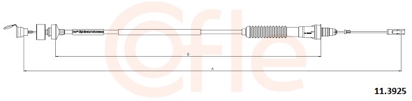 Clutch Cable - 92.11.3925 COFLE