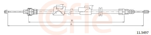 Cable, parking brake - 92.11.5497 COFLE