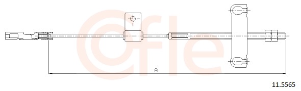 Cable, parking brake - 92.11.5565 COFLE