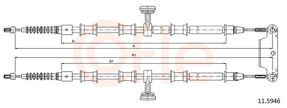 Cable, parking brake - 92.11.5946 COFLE