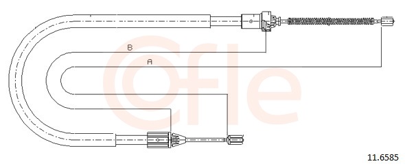 Cable, parking brake - 92.11.6585 COFLE