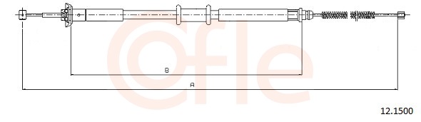 Cable, parking brake - 92.12.1500 COFLE
