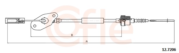Clutch Cable - 92.12.7206 COFLE