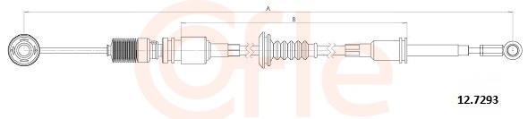 Cable, manual transmission - 92.12.7293 COFLE