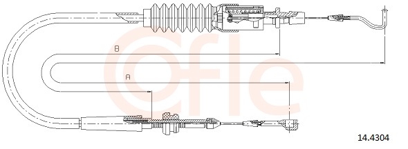 Accelerator Cable - 92.14.4304 COFLE