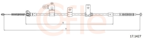 Cable, parking brake - 92.17.1427 COFLE