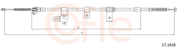 Cable, parking brake - 92.17.1428 COFLE