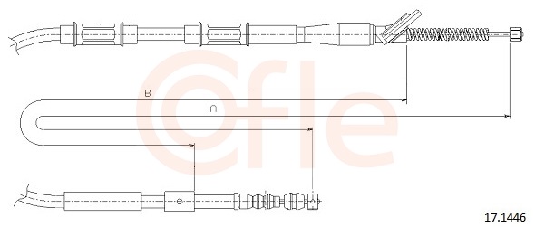 Cable, parking brake - 92.17.1446 COFLE