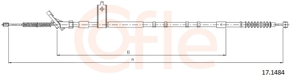 Cable, parking brake - 92.17.1484 COFLE