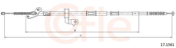 Cable, parking brake - 92.17.1561 COFLE