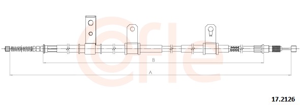 Cable, parking brake - 92.17.2126 COFLE