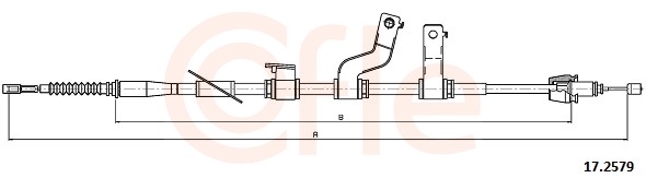 Cable, parking brake - 92.17.2579 COFLE