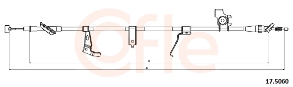 Cable, parking brake - 92.17.5060 COFLE