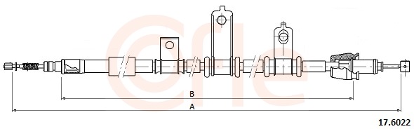 Cable, parking brake - 92.17.6022 COFLE