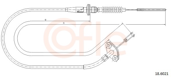 Clutch Cable - 92.18.6021 COFLE
