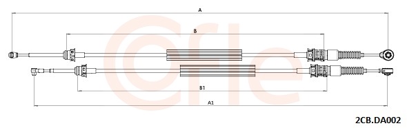 Cable, manual transmission - 92.2CB.DA002 COFLE