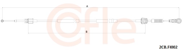 Cavo comando, Cambio manuale - 92.2CB.FI002 COFLE