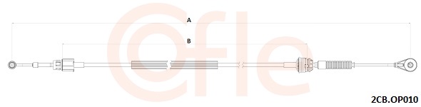 Cavo comando, Cambio manuale - 92.2CB.OP010 COFLE