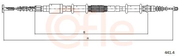 Cable, parking brake - 92.441.4 COFLE
