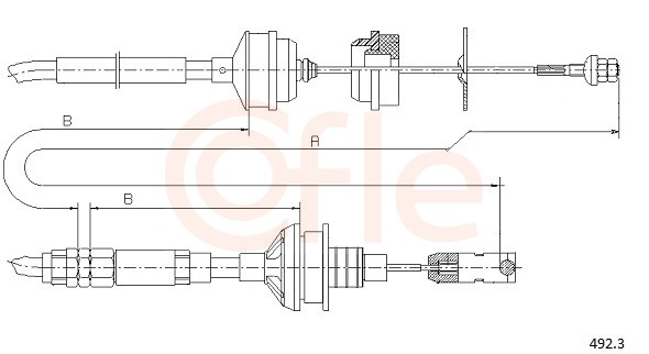 Clutch Cable - 92.492.3 COFLE